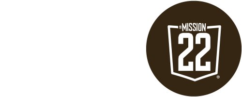 Brown circle with the Mission 22 Logo inside